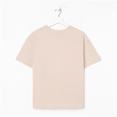 Футболка женская MIST basic, размер 44-46, бежевая