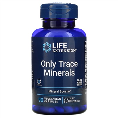 Life Extension, Только микроэлементы, 90 вегетарианских капсул