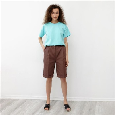 Футболка женская MINAKU REGULAR FIT, голубая, размер 42