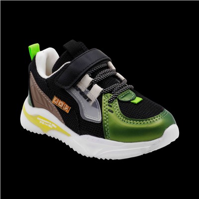 Кроссовки ТМ790-2-2 черно зеленые