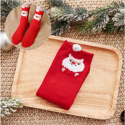 Носочки новогодние Санта 1 пара (Размер 36-39)