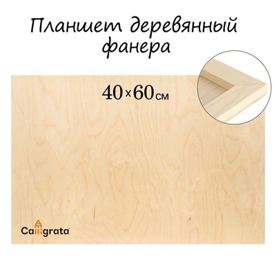 Планшет деревянный 40×60×2 см, фанера (для рисования эпоксидной смолой)