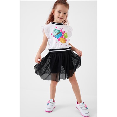 Юбка-легинсы трикотажные для девочек PLAYTODAY, 1240331