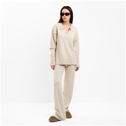 Костюм женский (джемпер, брюки) MIST, размер 44-46, бежевый