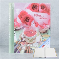 Фотоальбом магнитный 20 листов Цветы / 3032N /уп 40/микс 4 вида