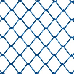 Сетка-рабица ячейка, с полимерным покрытием, 50×50 мм, толщина 2.6 мм, рулон 1.5×10 м, синяя