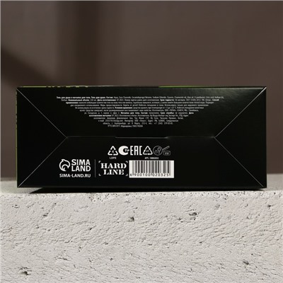 Подарочный набор косметики «Сталь и сила», гель для душа 250 мл и мочалка для тела, HARD LINE