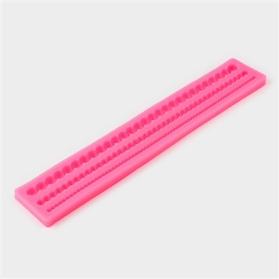Молд для заливки «Жемчуг», силикон, 30×5×1 см, розовый
