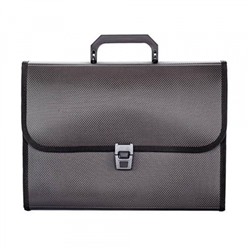 Портфель пластиковый А4 30 мм с  7 отд. с отороч. черный 0,95мм NL6275-06 inФОРМАТ