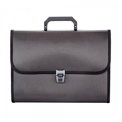 Портфель пластиковый А4 30 мм с  7 отд. с отороч. черный 0,95мм NL6275-06 inФОРМАТ