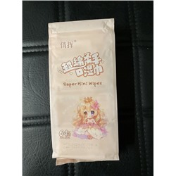 Компактные мини влажные салфетки для рук и лица  младенцев и детей, 8 пачек