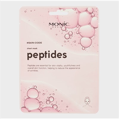 Маска для лица MONIC BEAUTY MB Skin Code Тканевая ПЕПТИДЫ 25мл