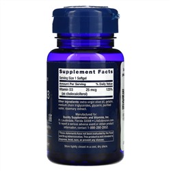 Life Extension, Vitamin D3, 25 mcg (1,000 IU), 90 Softgels