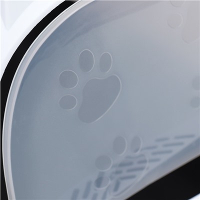 Туалет-домик, 35×50×35 см, пластик, белый, чёрный