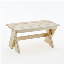 Лавка деревянная складная из липы «Добропаровъ» 60×30×30 см, для бани