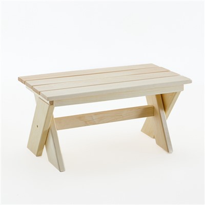 Лавка деревянная складная из липы «Добропаровъ» 60×30×30 см, для бани