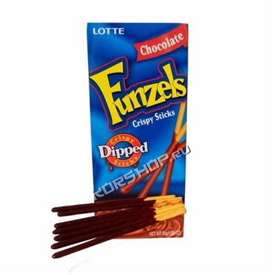 Шоколадные палочки Пеперо Pepero Funzels (Lotte), Корея 30 г