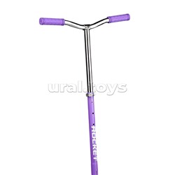 Самокат-снегокат с изогнутой ручкой (фиолетовый)