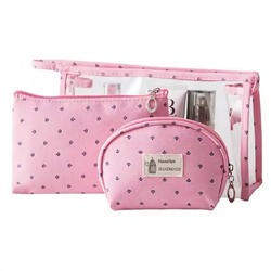 Kristaller Набор косметичек Handmade 3 in 1, розовый 25000