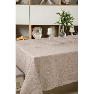 Скатерть Льняное полотно капучино (Капучино)