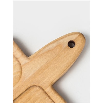 Доска - менажница деревянная для подачи шотов Adelica, на 5 рюмок, 30×13×1.8 см, берёза