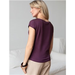 Нарядная футболка с блестящим принтом