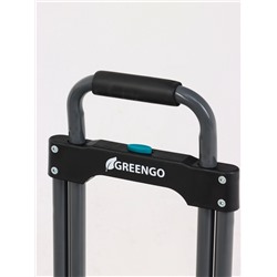 Тележка ручная хозяйственная, двухколёсная, нагрузка до 60 кг, складная, грузовая, Greengo