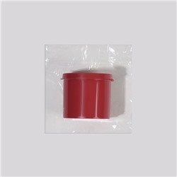 Спонжи для макияжа STRAWBERRY, набор - 7 шт., d=5.5 см, с держателем, в футляре, розовые