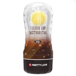 Прозрачный текстурированный мастурбатор Vacuum Cup Masturbator Stellar