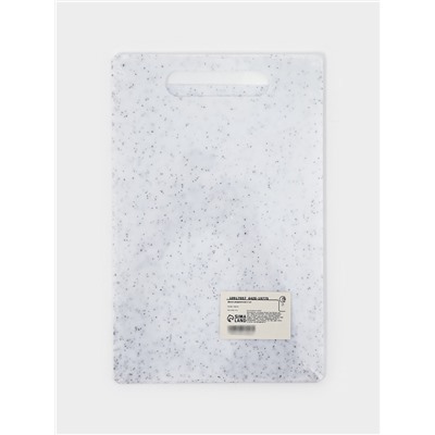 Доски разделочные, набор 2 шт., 24×14 см, 28×18 см, пластик, белые в крапинку