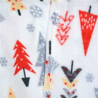 Плед флисовый 150х200 см Елки / GP611-8 /уп 20/100/ 714088 новогодний