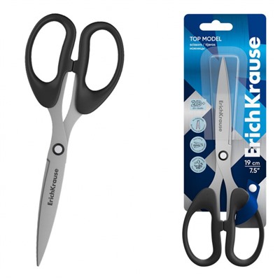 Ножницы 190 мм "Топ" черный 50015 ErichKrause