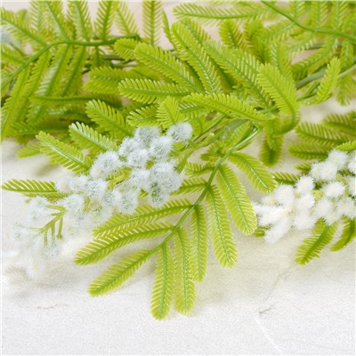 Цветок искусственный Мимоза 86 см / MNY-02 /уп 150/600/белая