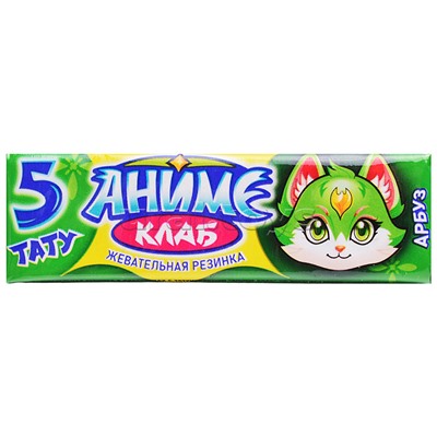 Жевательная резинка в пластинках с татуировками "Аниме Клаб" ассорти 12,5гр*20шт