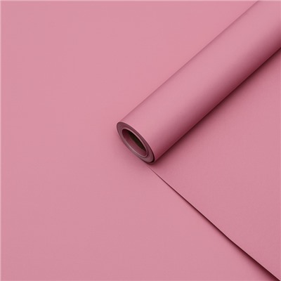 Пленка для цветов тонированная, матовая, марсала, 0.5×10 м, 65 мкм