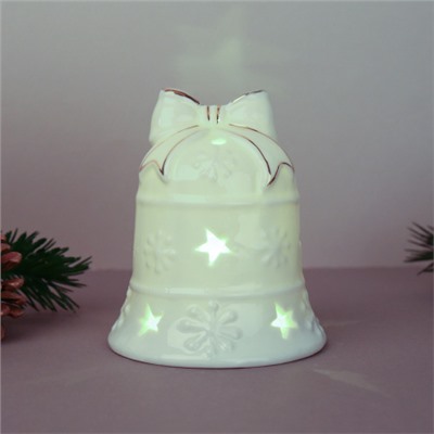 Фигурка Колокольчик с подсветкой 10 см / YZ23775 /уп 48/Новый год