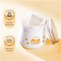 SADOER Увлажняющий крем для лица Milk Orange Moisturizing Cream, 80 гр