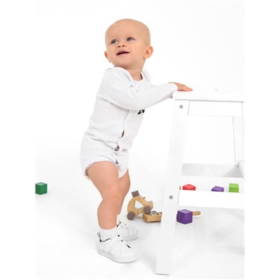 Боди детское «Крошка Я» Little Boss, рост 86-92 см, белое