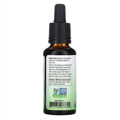 Now Foods, сертифицированное органическое, на 100% чистое масло таману, 30 мл (1 жидк. унция)