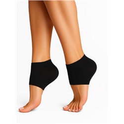 Напяточники для педикюра, увлажняющие, с силиконовыми вставками, универсальный размер, чёрные