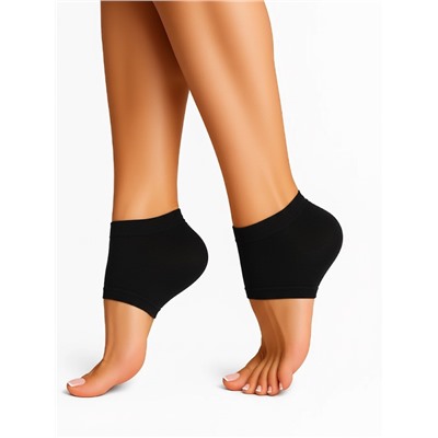 Напяточники для педикюра, увлажняющие, с силиконовыми вставками, универсальный размер, чёрные