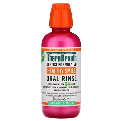 TheraBreath, Healthy Smile, Oral Rinse, Sparkle Mint, 16 fl oz (473 ml)