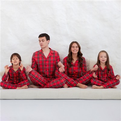 Пижама детская KAFTAN «Клетка» размер 32 (110-116 см)