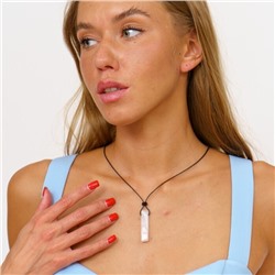 Подвеска на шнурке из натурального камня Горный Хрусталь, 1023, арт.218.211