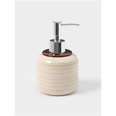 Набор аксессуаров для ванной комнаты «Жаклин», 3 предмета, мыльница, дозатор для мыла, стакан, бежевый