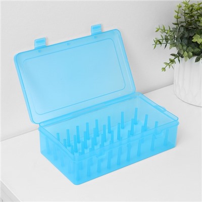 Органайзер для ниток, 42 ячейки, 23.5×13.5×6.5 см, МИКС