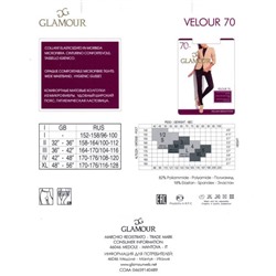 Колготки классические, Glamour, Velour 70
