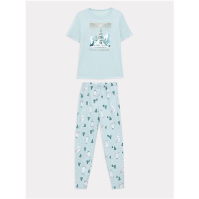 КОМПЛЕКТ ЖЕНСКИЙ (ФУТБОЛКА, БРЮКИ) 592369