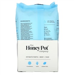 The Honey Pot Company, Sensitive Wipes, 30 Count