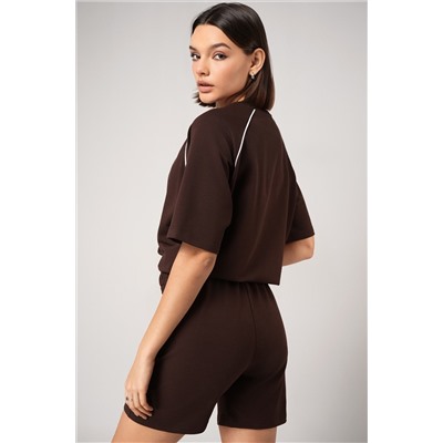 Женский костюм с шортами из футера двухнитки Happyfox